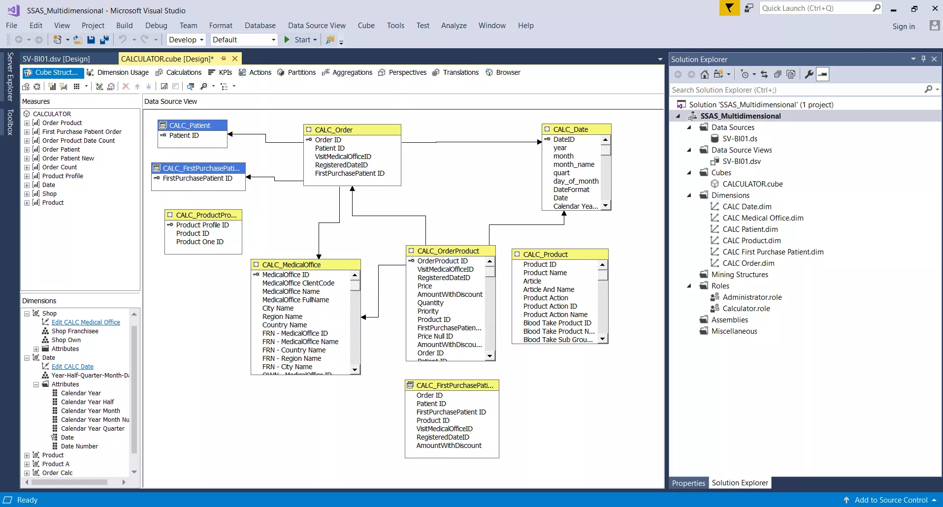 Microsoft SQL Analysis Services для создания аналитической отчетности и многомерных моделей данных (OLAP)