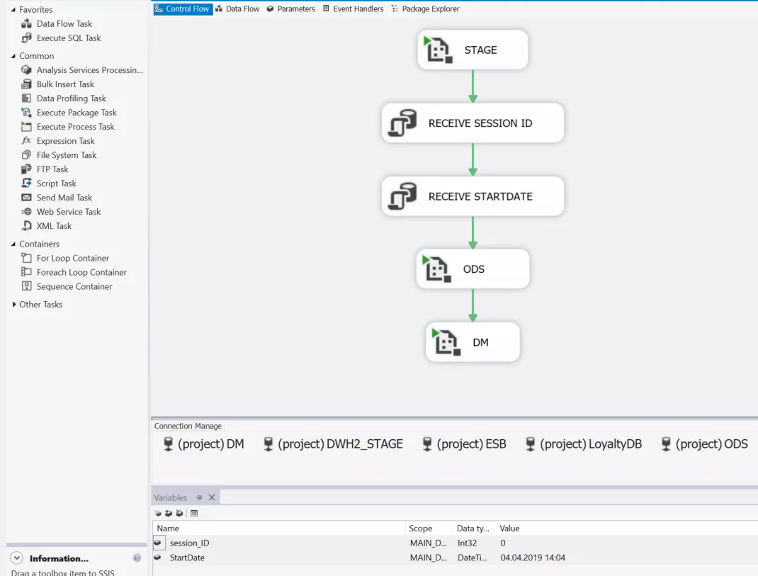 Microsoft SQL Integration Services для интеграции и преобразования данных (ETL)